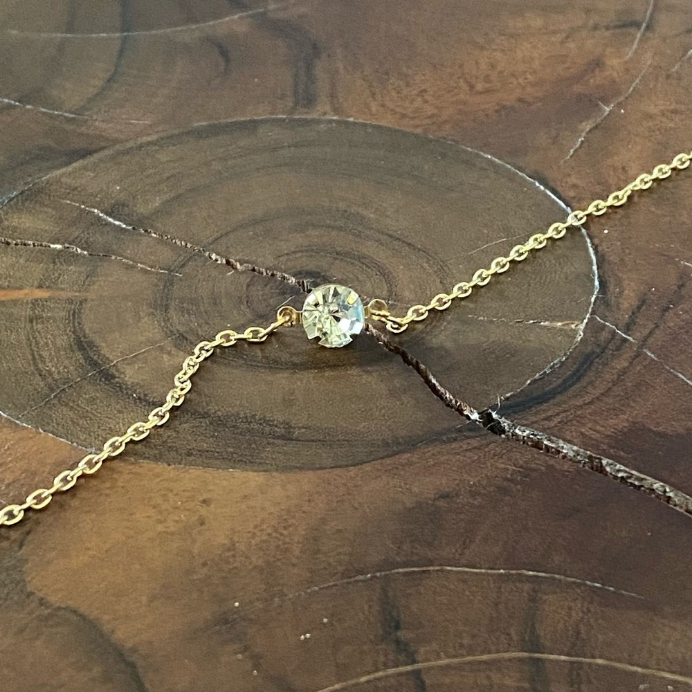 Gold Rhinestone Bracelet - Picture 3 of 4
